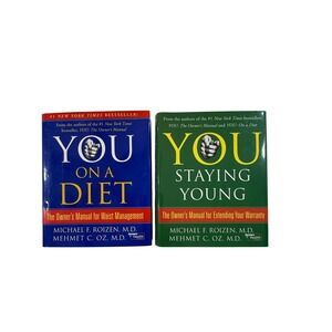 YOU On A Diet and Staying Young Michael Roizen Mehmet Oz 2 Book Set Health
